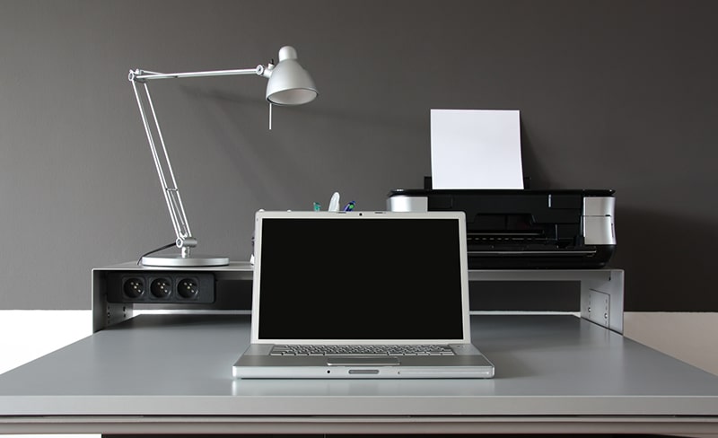 Frontal home office desk