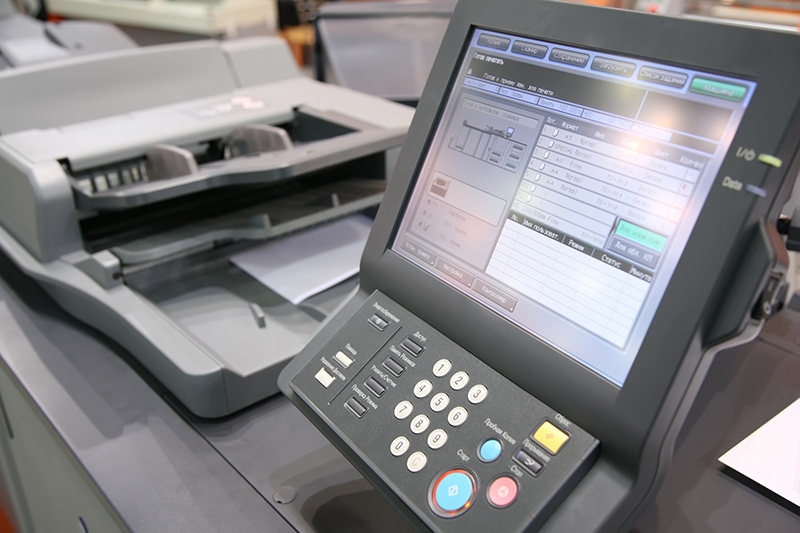 Screen of printed equipment